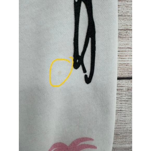 Mayfair Group Somebody Loves You AOP Crewneck Sweatshirt One Size Petite White - Picture 10 of 13